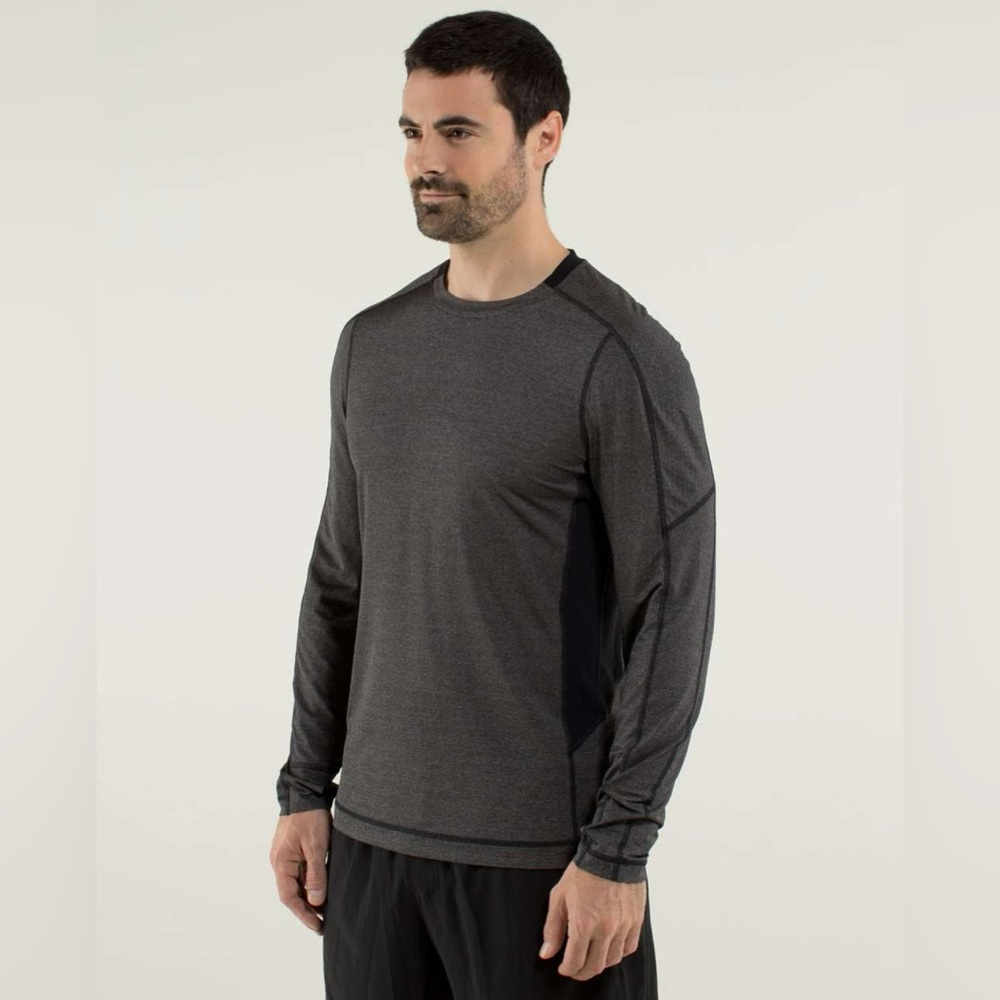 Lululemon Triple X Long Sleeve Shirt
Heathered Black / Black